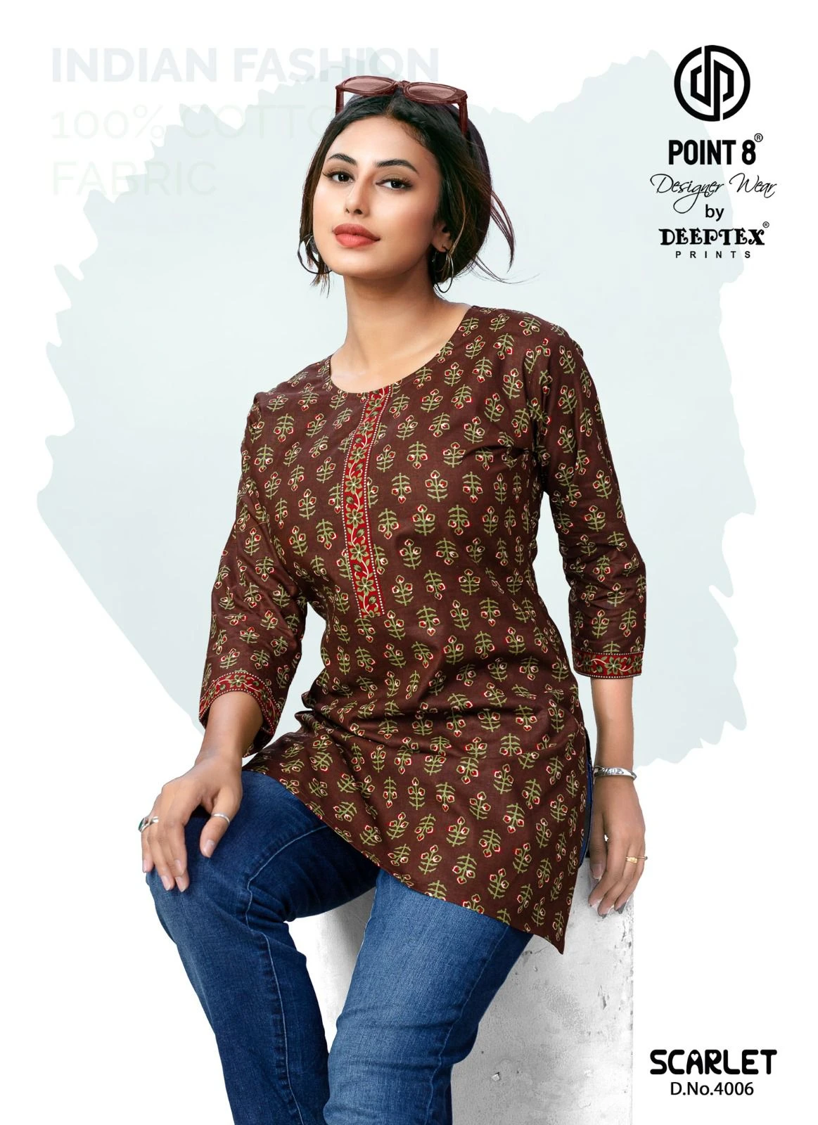 Deeptex   Scarlet Vol 4 Cotton Wholesale Short Tops Catalog